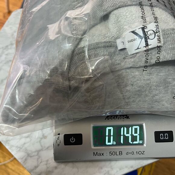 Calvin Klein Mens Crewneck Sweatshirt Size Large Vintage Made In Usa Cotton - Picture 11 of 12